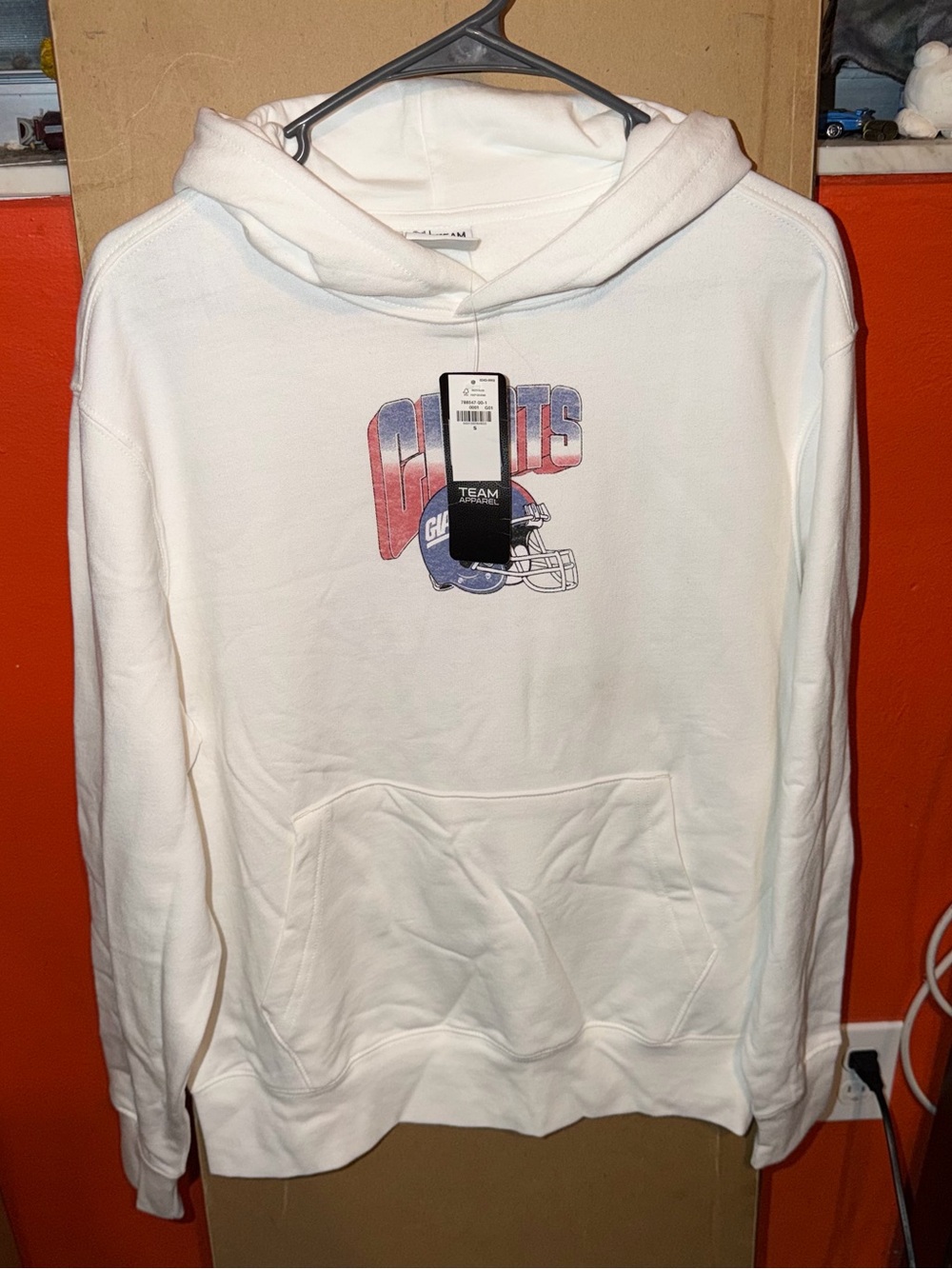 NWT New York Giants Graphic White Hoodie